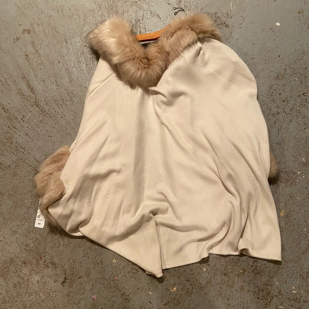 A light unworn jacket